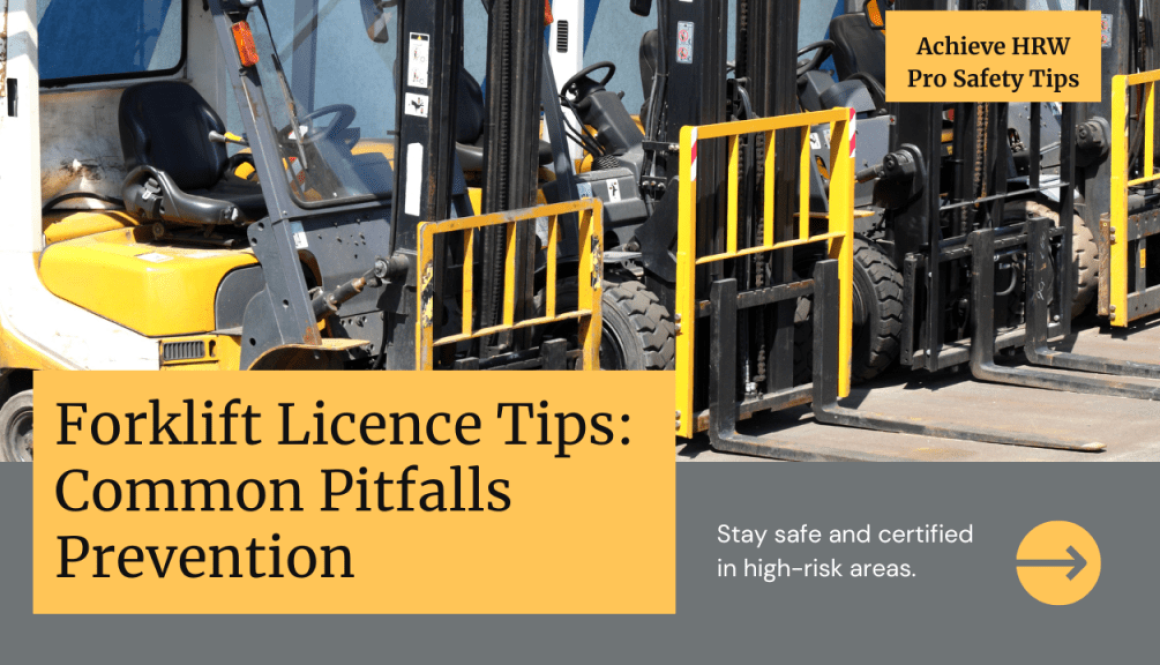 High-Risk Forklift Licence Tips Avoiding Common Pitfalls