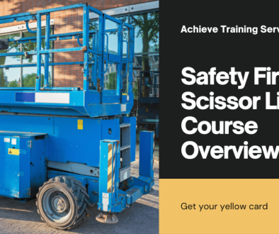 Scissor Lift Course Ensuring Safety and Compliance in the Workplace with a Yellow Card